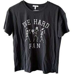 NWT Maurices Die Hard Fan Skeleton T Shirt Sz S